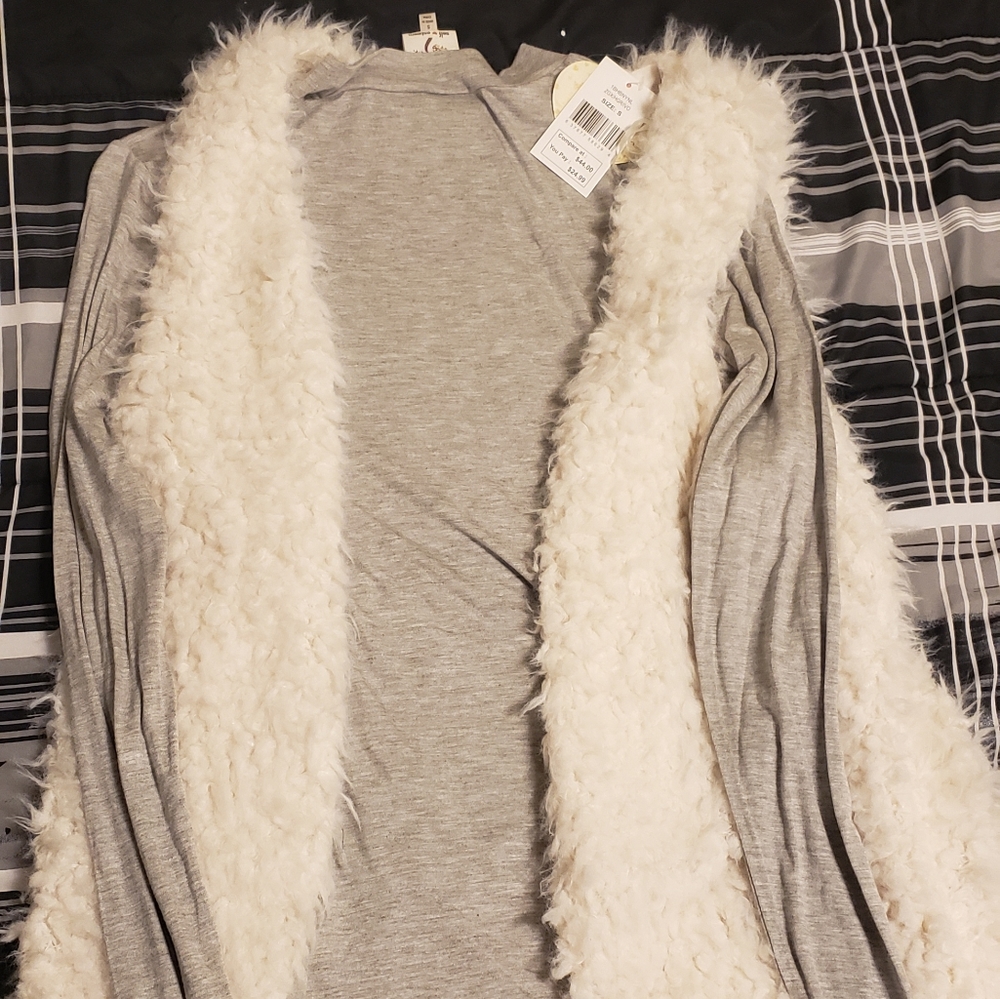 long-sleeved blouse and vest
